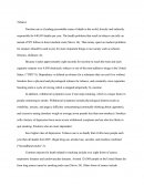 Research Paper on Tobacco