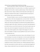 Admission Essay on Comparison Between High School and College