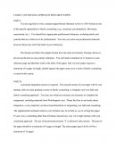 Family Counseling Approach Research Paper