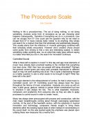 The Procedure Scale