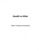 Gandhi Vs Hitler