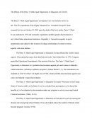 The Effects of the Patsy T. Mink Equal Opportunity in Education Act Title Ix