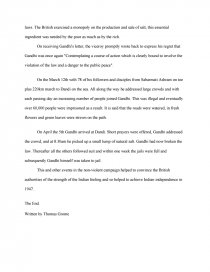 essay on dandi march