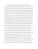 Shakespeare's Play Tempest