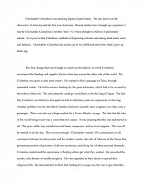 christopher columbus essay christopher columbus essay
