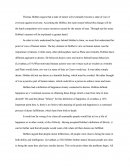 Analysis Thomas Hobbes's Claim "a State of Nature Is, or Would Be, a State of War of Everyone Against Everyone."