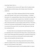 Discuss Plato's Parable of the Cave