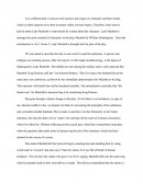 Development of the Character of Lady Macbeth