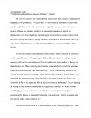 America - Argumentitive Essay