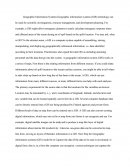 Geographic Information Systems Geographic Information Systems