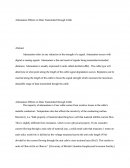 Attenuation Effects on Data Transmitted Through Cable