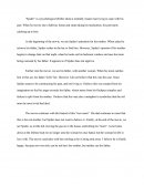 Reflection on Spider, the Movie