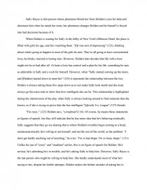 sally in catcher in the rye