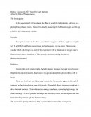 Biology - How Light Intensity Affects the Rate of Photosynthesis