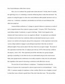 How Social Influences Affect one's Actions