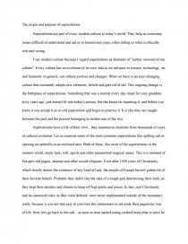 High School Argumentative Essay Topics Zoom What Is An Essay Thesis also Sample Of An Essay Paper The Origin And Purpose Of Superstitions Essay What Is The Thesis Statement In The Essay