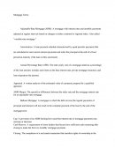 Mortgages Terms