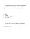 Science Project - Making a Paper Clip Float