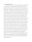 Critical Thinking and Language