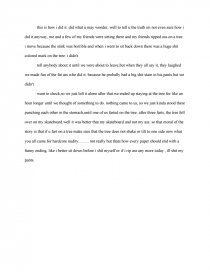 A Funny but True Story - Essay A Funny but True Story - Essay