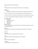 Biology - Respiration Rate of Yeast Respiration