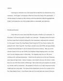 Community Questionnaire