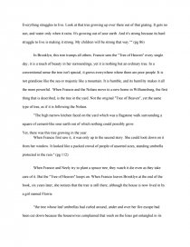 a tree grows in brooklyn short summary