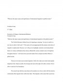 What Are the Major Causes and Significance of International Migration in Global Society?
