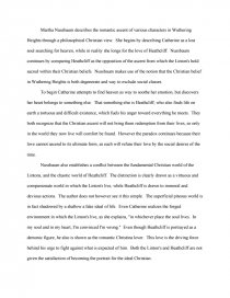 essays on wuthering heights