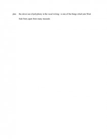 Analysis The Tonight Ensemble From West Side Story Essay Analysis The Tonight Ensemble From West Side Story Essay
