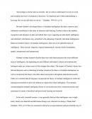 Explain the Theory of Multiple Intelligences and Examine Its Implications for Schooling. (e.G. Classroom Practice, Curriculum Provision and Assessment).