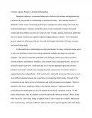 Violence Against Women in Intimate Relationships