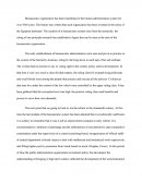 "the Decisive Reason for the Advance of Bureaucratic Organization Has Always Been Its Purely Technical Superiority over Any Other Form of Organization (weber)" Discuss