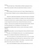 Descartes' Dualist Theory
