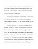 Descriptive Essay