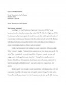 Sexual Harassment in the Workplace