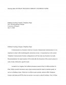 Huffman Trucking Company Telephony Paper