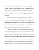 Perspectives on Security and Terrorism: Analysis of Thinking Straing and Talking Straight: Problems with Intelligence Analysis