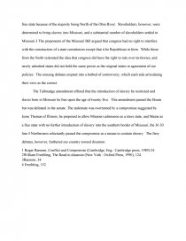 Thesis For Compare And Contrast Essay Essay Preview Missouri Compromise Zoom Zoom Persuasive Essay Ideas For High School also Essay Science Missouri Compromise Essay Essay On English Teacher