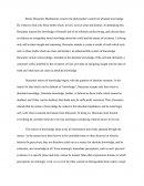 Descartes' Viable Notion of Knowledge