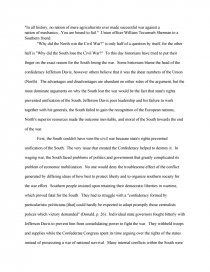 the civil war essay