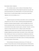 Human Rights Conditions in Afghanistan