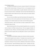 Critical Thinking Case Study
