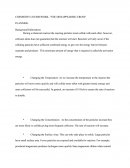 Chemistry Coursework - the Dissappearing Cross