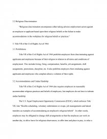 Religious Discrimination Research Paper Essay Preview Religious Discrimination Zoom Zoom Zoom Zoom How To Write A High School Application Essay also Help Write Short Story Persuasive Essay Samples For High School