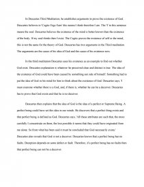 descartes meditations essay