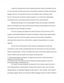 Cognitve Psychology