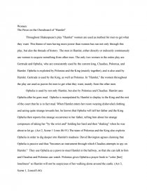 hamlet essay