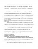Character Study on Inspecter Calls by J.B Priestly