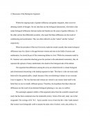 A Discussion of the Biological Argument